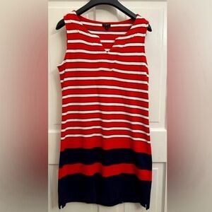 Talbots Striped Nautical Cotton Dress